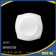 2015 best selling products white fine crockery plate